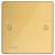 定制适用型型全铜金属不锈钢地插盖板盲板遮孔通用底盒装饰盖子* 86型金色盖板 穿线孔