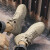 RIOSAG马丁靴男中帮冬季潮流百搭高帮沙漠短靴子加绒保暖棉鞋复古工装靴 黑色 39运动鞋码