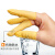 工氪 乳胶手指套 舒适型人工卷制 无尘净化电子工业橡胶劳保手指套 米黄色100个 均码 