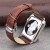 洽利 进口真皮智能手表iwatch5/2/3/4表带 适用于Apple watch/苹果手表 42/44mm玫瑰红带不锈钢连接器+蝴蝶扣