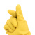 冰禹 BYsy-501 加厚牛筋耐磨清洁工具 防滑耐磨乳胶橡胶手套 劳保家务保洁洗车手套 32cm黄色乳胶 M码（1双）