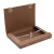 海斯迪克 HKW-261 档案盒（50个）加厚文件资料盒 高质感牛皮纸档案盒 财务凭证盒31*22cm 进口款2cm
