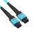 EB-LINK 10米MPO-MPO母头多模8芯OM4工程电信级光纤跳线集束40G/100G光模块MTP跳纤