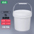 水杉5L白色加厚pp塑料桶圆桶油漆桶涂料桶带盖密封桶水桶空胶桶