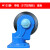 PLALH车板专用轱辘PLA300型号超静系列5寸橡胶脚轮125X38配套 5寸定向轮-蓝 125静yin定轮