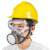  求同2100防毒面具有机蒸汽防毒口罩工业粉尘防护面罩 2100防毒四件套 