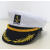 船长帽水手帽男女演出主播帽海员船员休闲平顶帽徽章制服 红色经典船长帽 M（56-58cm）