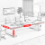 奈高会议桌长桌贴实木皮会议台会议室洽谈桌油漆长条桌办公桌3.2米