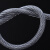 臻工品 包塑镀锌钢丝绳 透明涂塑带胶钢丝绳 带皮PVC钢丝绳 包胶晾衣绳 单位：卷 8mm1米 