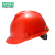 梅思安PE无孔标准一指键红色防撞头盔安全帽1顶+1个双色logo单处定制印字不含车贴编码