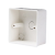 工拓（Gratool）PVC明装盒86×86/Φ20Φ25/46白色一个