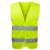 海斯迪克 gnjz-1070 反光马甲 安全反光衣 环卫工人反光背心 黄条橘红反光