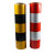 红白黑黄斜纹反光贴反光膜 道路交通膜反光条 电力警示贴 红白直纹 1米45.7米