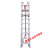 铝合金3联梯子加厚折叠单面升降工程梯云梯16米伸缩长梯 9米三联升降/缩回3.52米