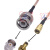 RF射频连接线BNC公头转SMB-K母头电缆同轴线天线延长线Q9转接线 0.1m