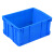 蕙心泽周转筐塑料长方形加厚周转箱塑料筐物流滚塑大号胶框转运加厚零件盒框子蓝色575-250箱