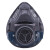 SHIGEMATSU日本进口重松TW01SC黑色防尘防毒面具电焊打磨喷漆氨气化工防工业粉尘面罩多款 TW01SC（无芯） M码（中号） TW01SC（黑色）