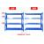 宜统 货架仓储货架置物架仓库货架多层存储架白色轻型150KG/层 长150宽50高200cm