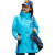 大杨2828冲锋衣 三合一户外防寒保暖防泼水防风透气外套两件套女款 月兰色 3XL码 定制