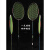 嘉羽（JIAYU）寒黎系列双面设计全碳素碳纤维型4U羽毛球拍单拍 绿线-寒黎 1支装 29磅高手