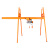 室外直滑式轨道楼顶吊机家用电动升降上料提升机建筑工地小型吊机 【全电动】微电PA600 12米 （可吊600斤）