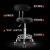 莎庭（SARTILL）凳子实验室专用凳子pu椅子靠背医院化验实验室专用转椅可升降凳 西瓜红 黑色铁轮