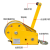 华昊创久 双向自锁手摇绞盘 牵引绞车便携式钢丝绳手动绞盘 2600磅30米绳