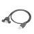 益德胜 USB2.0延长线带耳朵公对母数据线带螺丝孔可固定锁机箱面板USB数据延长线 黑色0.5米