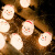 圣诞灯串 圣诞节装饰品led灯串 雪人圣诞树节日装饰品小彩灯闪灯 绿色 默认1