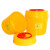 利器盒锐器盒黄色加厚筒方形圆形塑料一次性针头盒大号收纳桶 方形8L翻盖款 黄色