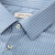 MAILYARD/美尔雅短袖衬衫莫代尔商务休闲男士修身衬衣开衫T恤 459 蓝条纹 39S