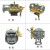 220v高压清洗机QL280/380型洗车机刷车器配件铜泵头总成 380铝泵头+压力表带修理包