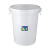 加厚大号储水桶级蓄水桶储水用发酵桶腌菜酿酒塑料大白桶 加厚白色100升带盖装水165斤
