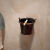吸烟桶 创意免钉墙上壁挂式烟灰缸公共场所厕所卫生间吸烟区灭烟筒垃圾桶 简易款铜 螺丝安装款
