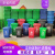 上海环卫户室外大号码分类垃圾桶箱工业四色带盖轮商定制 120升配轮盖 下单备注颜色