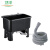 卫洋WYS-1223 塑料拖把池 豪华款黑色大号+1米出水管 卫生间阳台墩布池清洗池水池水槽