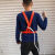 国标高空作业安全带户外施工空调半身全身五点式腰带保险绳套装 半身安全带(3米绳)橙色套装