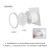 彭克8寸排气扇圆形厕所排风扇卫生间浴室玻璃窗式通风换气扇排气