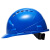 埠帝安全帽工地施工建筑工程领导加厚印字ABS劳保夏季透气安全帽国标 三筋透气（蓝色）