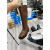 坦博顿（TanBoDun）意尔康旗下骑士靴女鞋2024最新款 爆 款网红搭配裙子秋冬长筒靴子 黑色 35