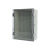 承琉塑料配电箱工程用ABS电气箱卡扣户外室外明装电箱防水基业箱 灰色