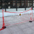 京酷 电力安全围网支架  警戒线不锈钢围网杆电力施工防护隔离围栏支架 叉地式1.2米