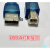 USB口NP3/NP5/NS系列触摸屏编程电缆下载线双屏蔽双磁环 蓝色 5m