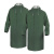 代尔塔/DELTAPLUS 407005 双面PVC涂层带袖雨披风衣版连体成人一体式雨衣防暴雨 绿色 S码 1件