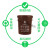 适用上海垃圾分类垃圾桶大号干垃圾湿垃圾户外圆形咖啡色棕色厨房物业 蓝色100升有盖可回收