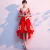 蔻线婚纱礼服敬酒服新娘2023新款服装夏季时尚结婚酒红色晚连衣裙女小 红色 短款 S