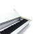 海斯迪克 铝合金带毛刷穿线盒 办公桌桌面走线方形穿线盒 8*8cm HKHE-019