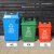 适用于定制沭露适用于定制2020新国标四色分类垃圾桶带盖厨房易腐垃圾大号环卫桶学校其他 60L蓝色带盖(可回收新国标)