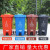 橙央 户外垃圾桶垃圾分类垃圾桶大号加厚商用塑料垃圾箱环卫室外 100L脚踏+轮+盖颜色下单备注
