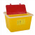 妙语诺 医疗利器盒锐器盒废物垃圾桶一次性针头收纳筒加厚 医疗垃圾桶 货期7-10天 3L方形-推盖（10个） 10天